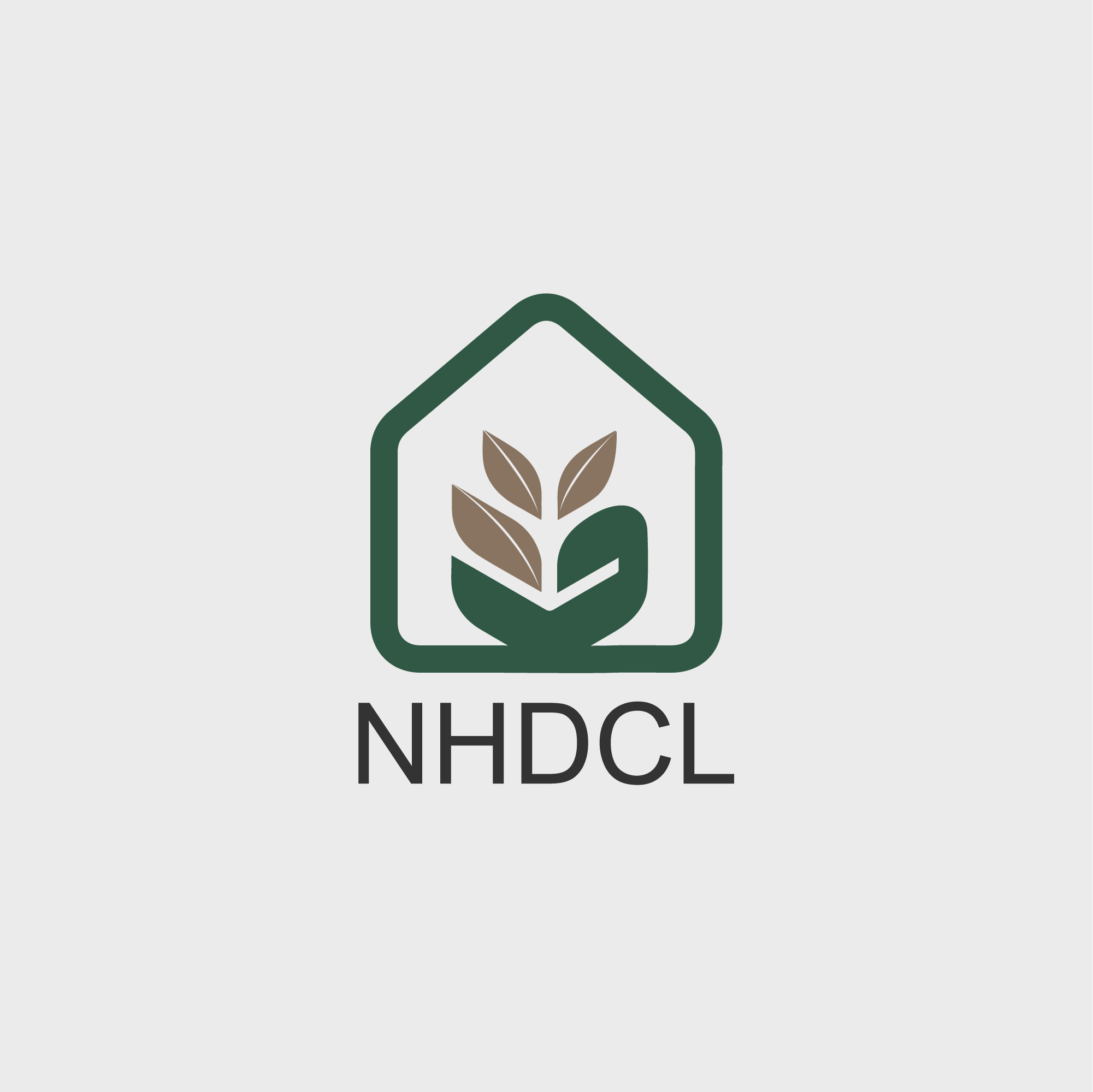 Ngawang Rai minimalist logo design for National Housing Development Corporation Limited.